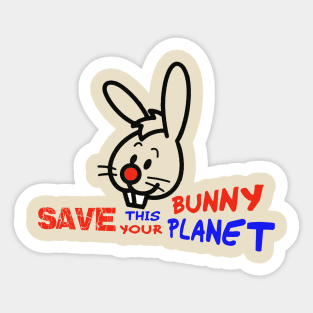 Save this bunny Sticker